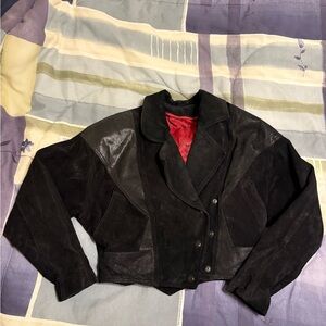 Black Leather Women's Jacket